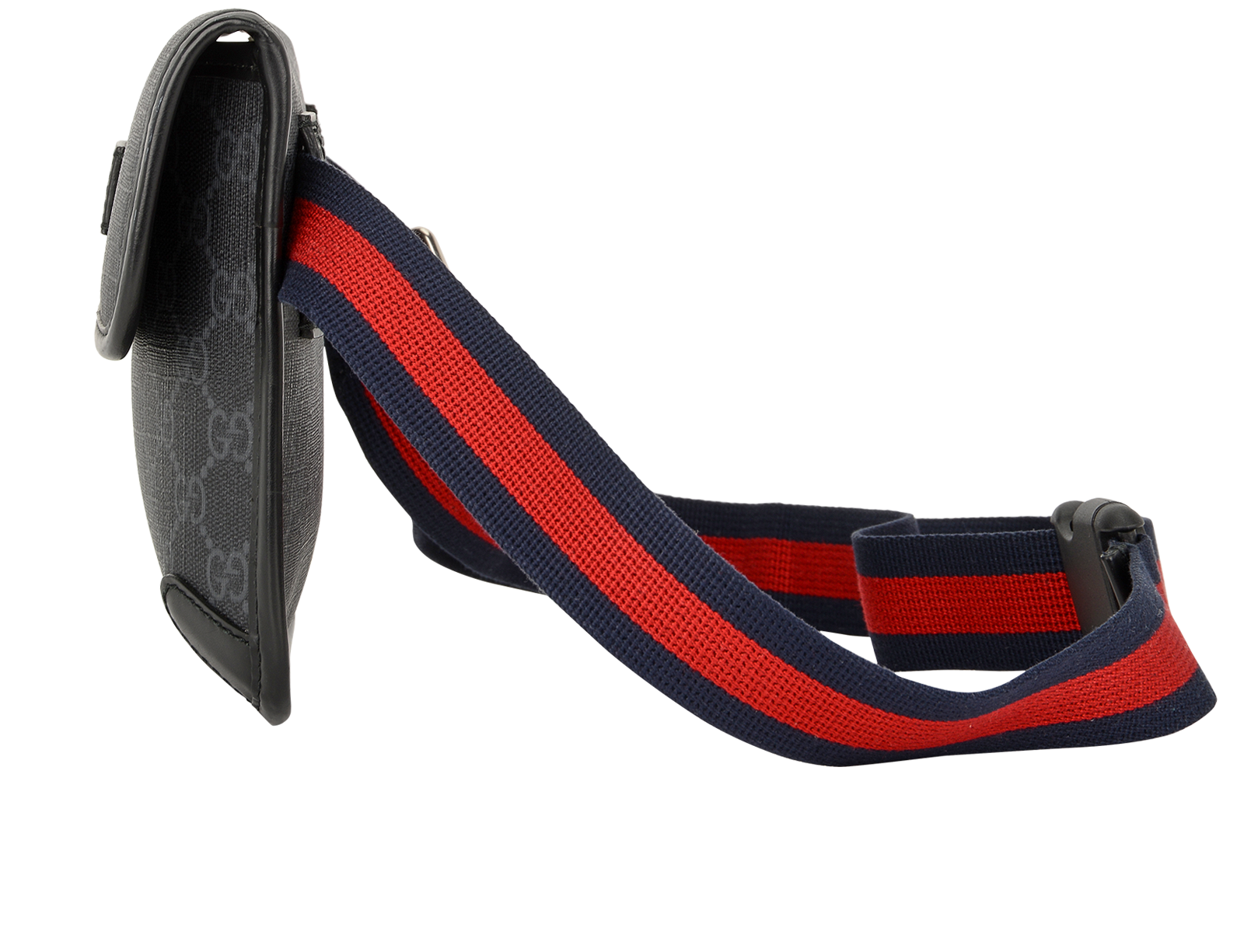 Small GG Belt Bag, &pound;375, Handbags, Black, Canvas, Bottom view